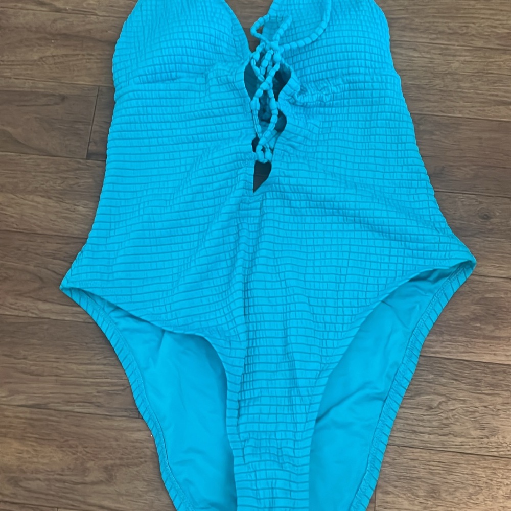 Lucky Brand Blue One Piece Swimsuit